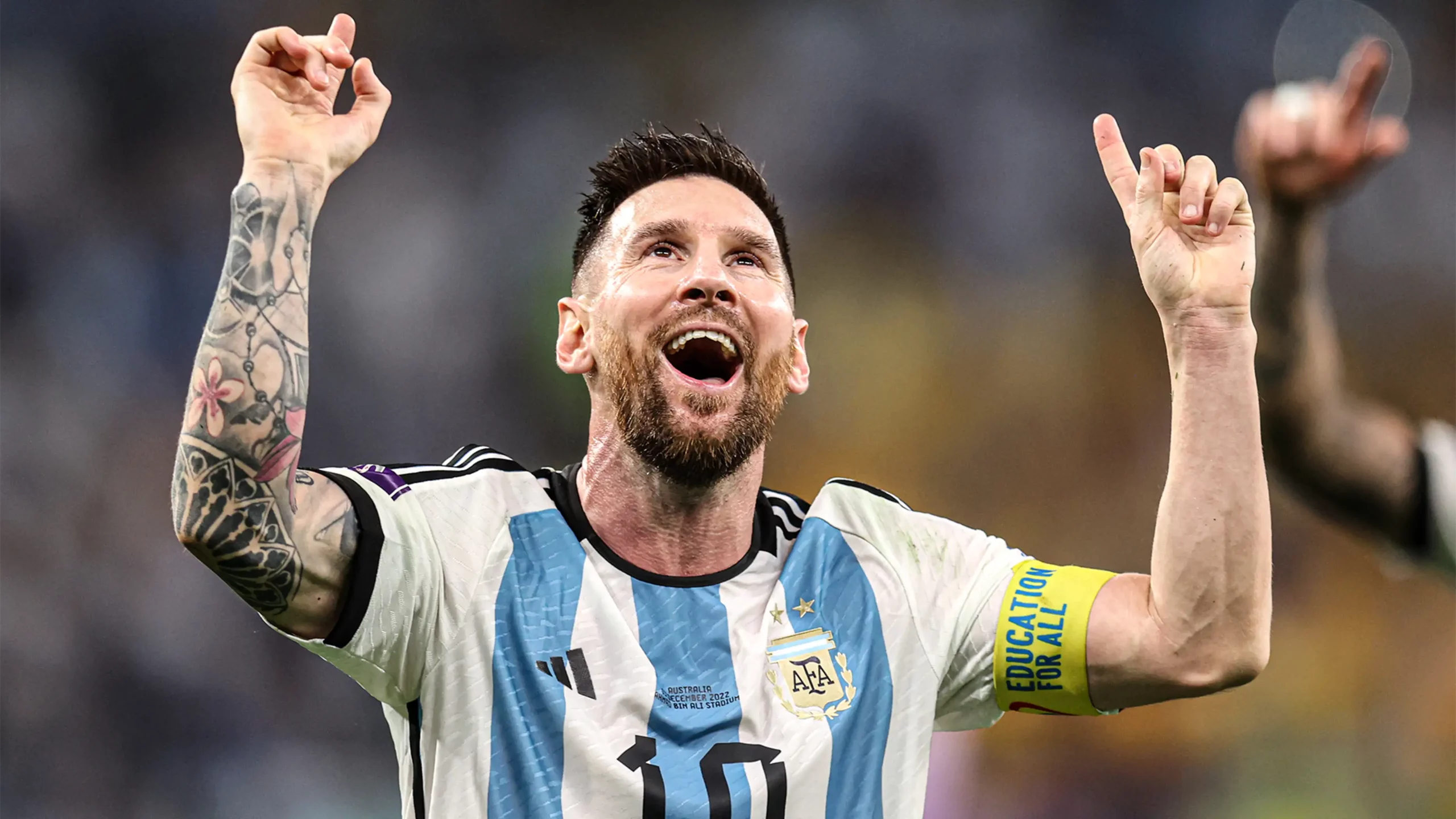 Lionel Messi react Argentina Australia World Cup scaled