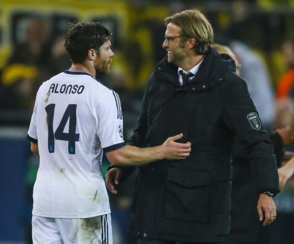 xabi alonso and jurgen klopp