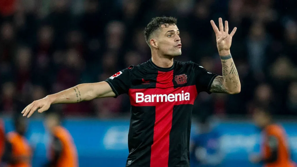 Leverkusen Leverkusens Granit Xhaka gives instructions 1024x576 1