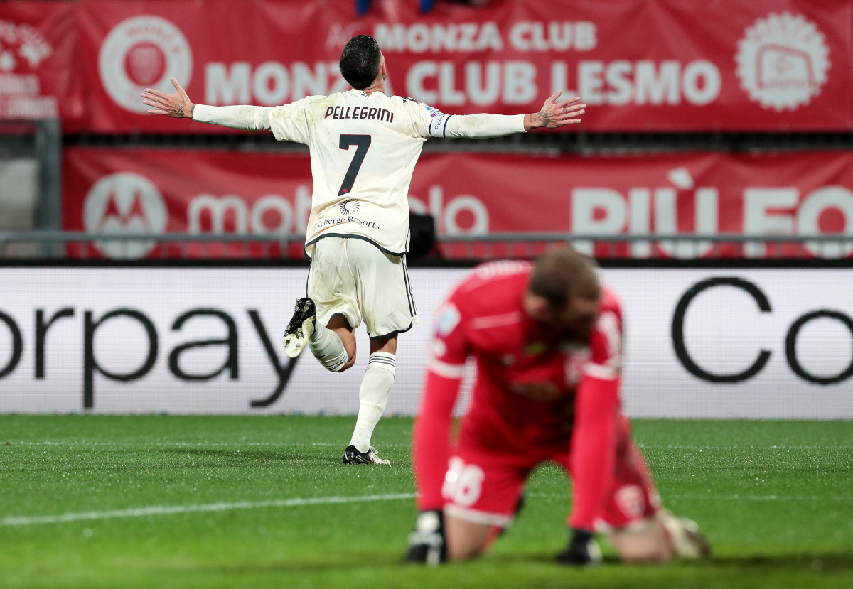 Lorenzo Pellegrini Roma Monza celebrate