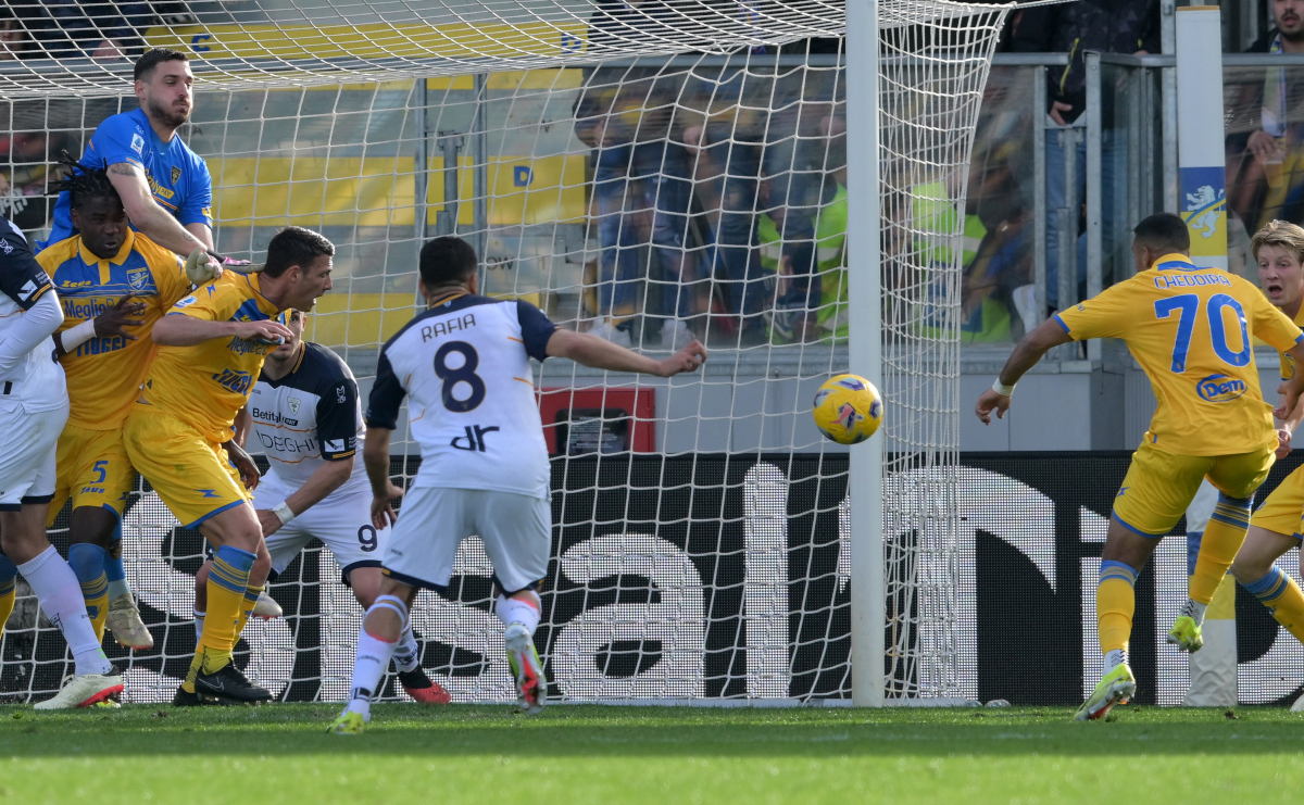 Walid Cheddira goal Frosinone Lecce