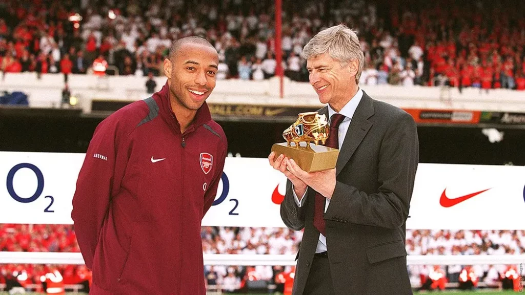 arsene wenger with thierry