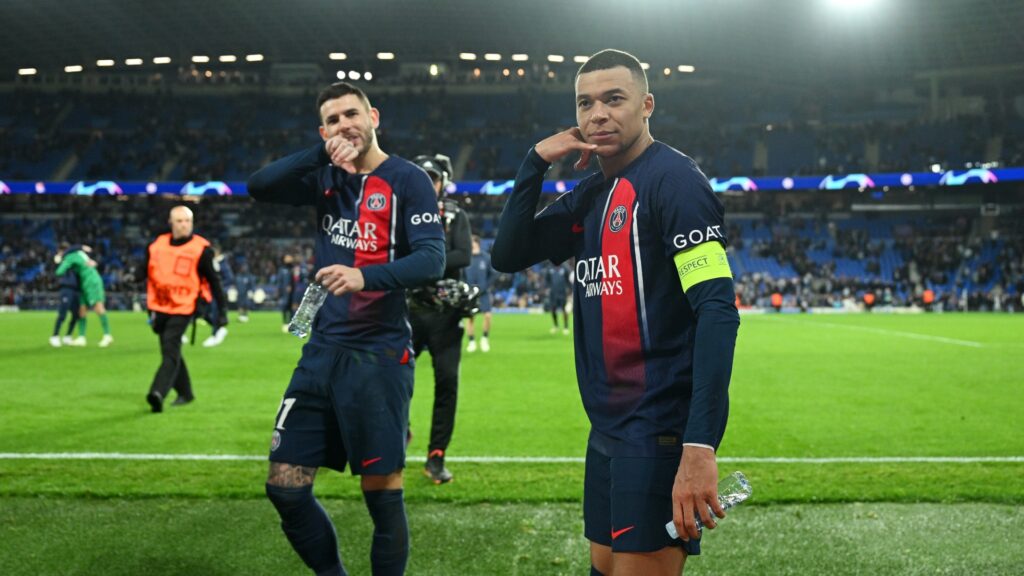 kylian mbappe real sociedad v paris saint germain round of 16 second leg uefa champions league 2024 2 1